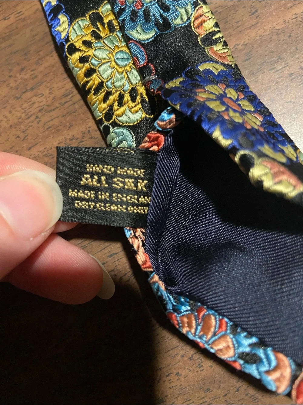 90s Jacquard Brocade Tie Kaleidoscope Mandala Design